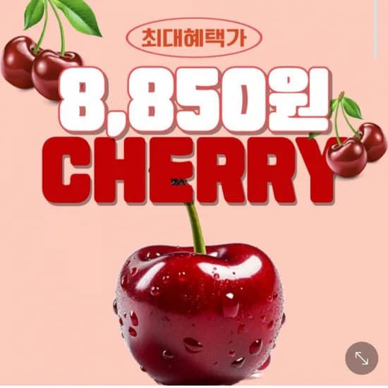 고당도 항공직송 미국산 생체리 특대과 9.5row 1kg (15,060원 / 무료)