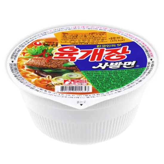 농심 육개장 사발면, 86g, 6개 6%할인 (3,830원/택포)
