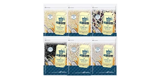 잡곡 6종 입맛대로 담기 500g (1,900원/무료 배송)