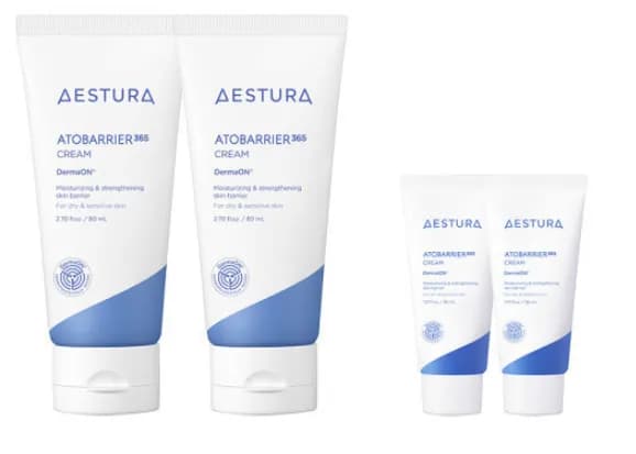 지마켓) 아토베리어365 크림80ml 2개 +60ml 추가 증정 + 톤업 선크림 10ml (46200원/무료)