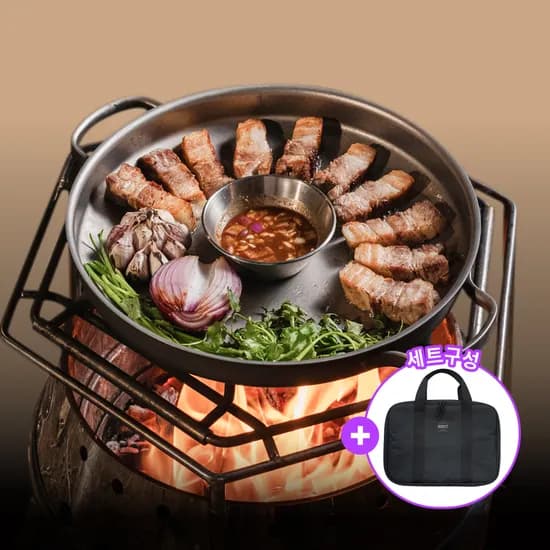 800도씨 티타늄 캠핑 그리들 30cm 가방 세트 (118000/무료)