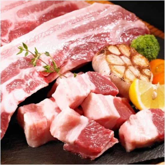 숨바고기 큐브삼겹살 550g X 2개 1.1KG (11,640원/무료)