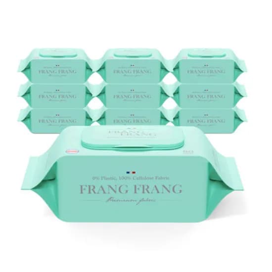 프랑프랑 비데 화장실용 물티슈 무향 80매입 10팩