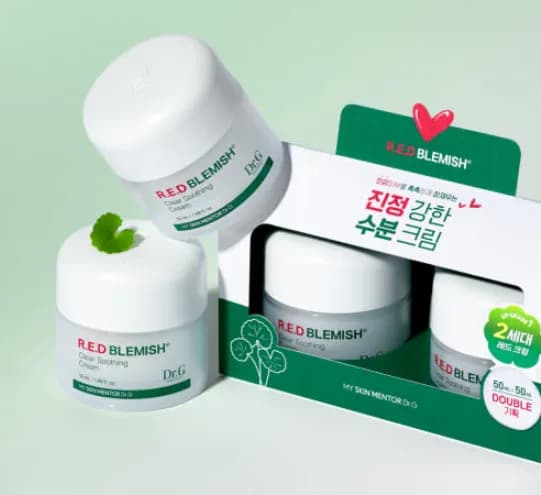 닥터지 레드 블레미쉬 클리어 수딩 크림 50mL 듀오 세트