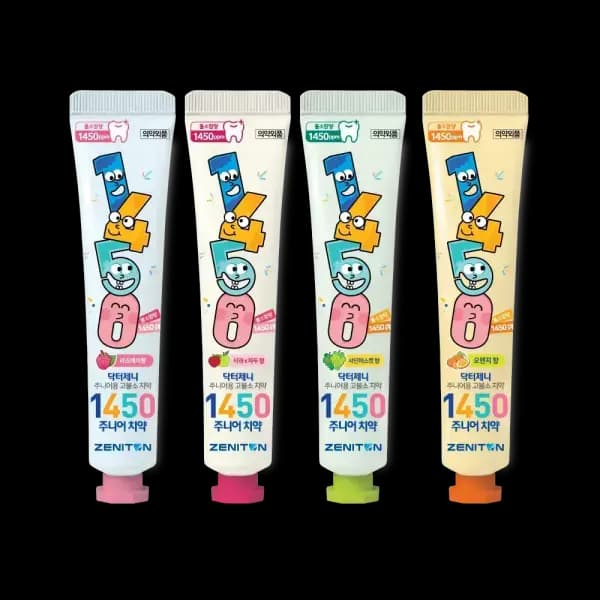 제니튼 1450 고불소 치약 혼합 4개입