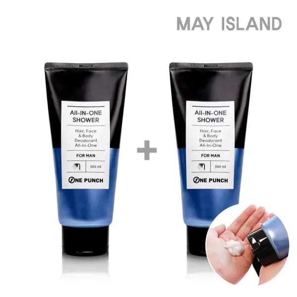 원펀치 남성 올인원 샤워 300ml+300ml