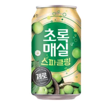 초록매실 스파클링 제로 캔 350mL 24개
