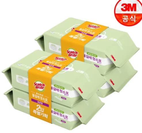 3M 표준형 베이직 물걸레 청소포 실속형 160매