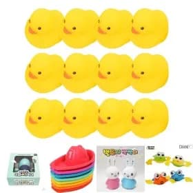 오즈토이 목욕놀이 오리 물놀이 샤워 러버 애착 인형 소프트 덕 5cm 12개 12,160원