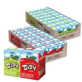 피크닉 사과 200ml 24팩 청포도 200ml 24팩