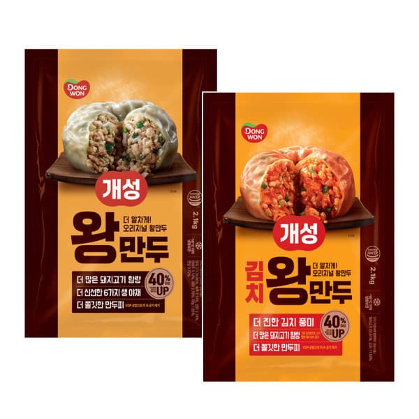 동원 개성왕만두 김치왕만두 2.1kg 2개