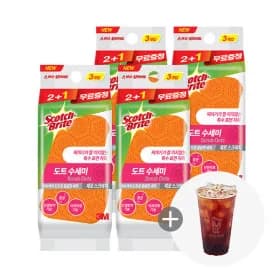 음식물이 끼지 않는 도트수세미 12입 제로 강력 타입별 택1