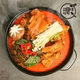 김가네 식탁 감자탕 5kg (9-10인분) 라면사리 1개 겨자소스 2개