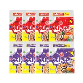 오뚜기 진라면 약간매운맛 120g 20개 매운맛 120g 20개 총 40개입