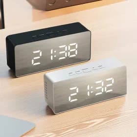 무소음 알람 탁상시계 디지털 LED시계 LLC-P02