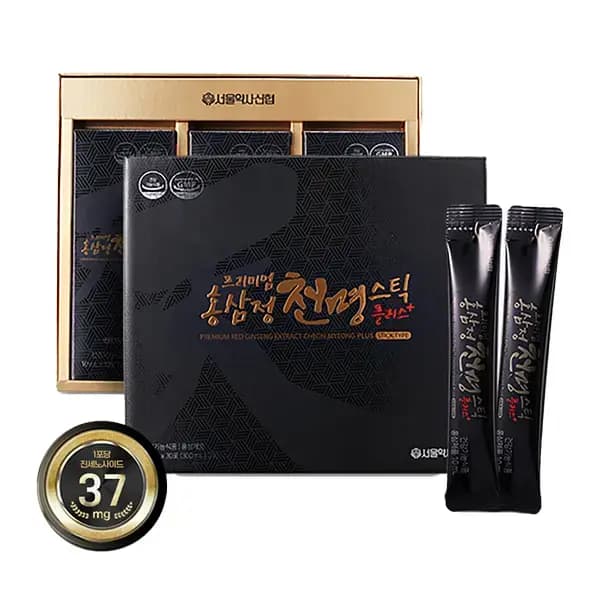 프리미엄 홍삼정 천명스틱 플러스 10ml 30입 쇼핑백 1개
