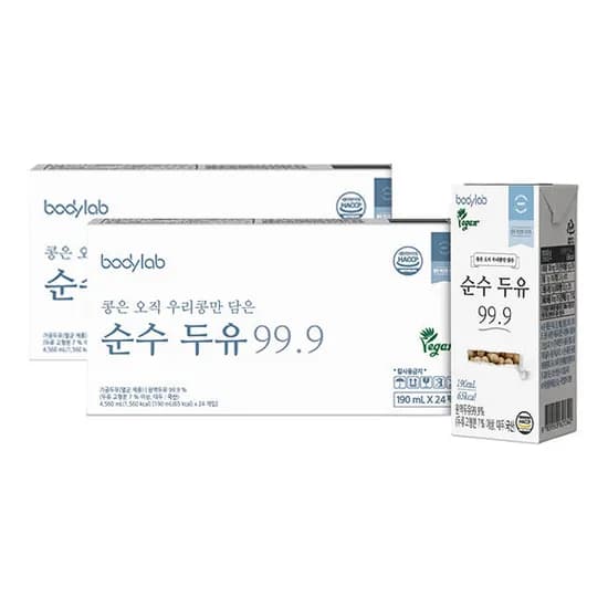 바디랩 순수두유 99.9 24팩 2박스