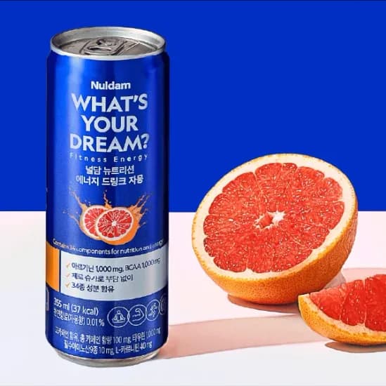 널담 뉴트리션 에너지 드링크 제로슈가 자몽 355ml 24개입