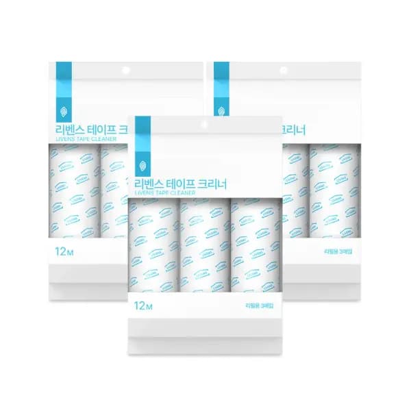 리벤스 사선컷팅 돌돌이 테이프클리너 리필 9입