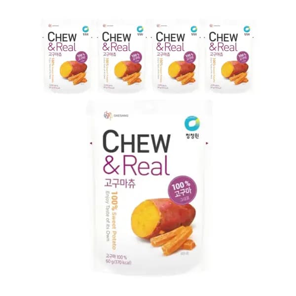 청정원 츄앤리얼 고구마츄 60g 5개