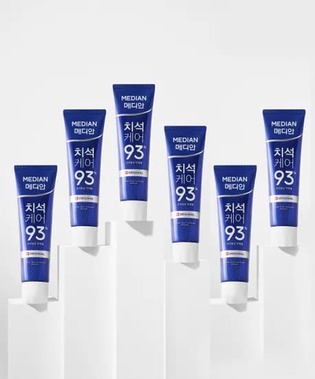 메디안 치석 오리지널 치약 120g 6개