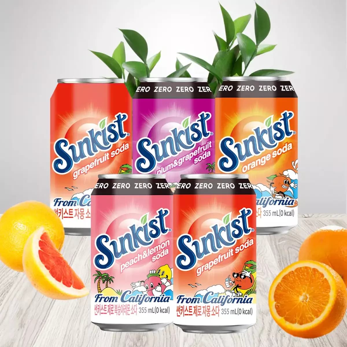 썬키스트 제로 오렌지 소다 외 다양 355ml 24캔