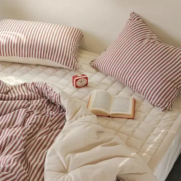 국내생산 옥수수솜 극세사 차렵이불세트 침대밴딩패드 SS Q