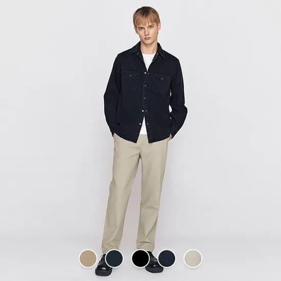 지오다노 테이퍼드핏 치노 팬츠