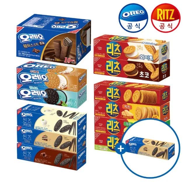 오레오 리츠 버라이어티 12개 오레오 씬즈 티라미수 84g