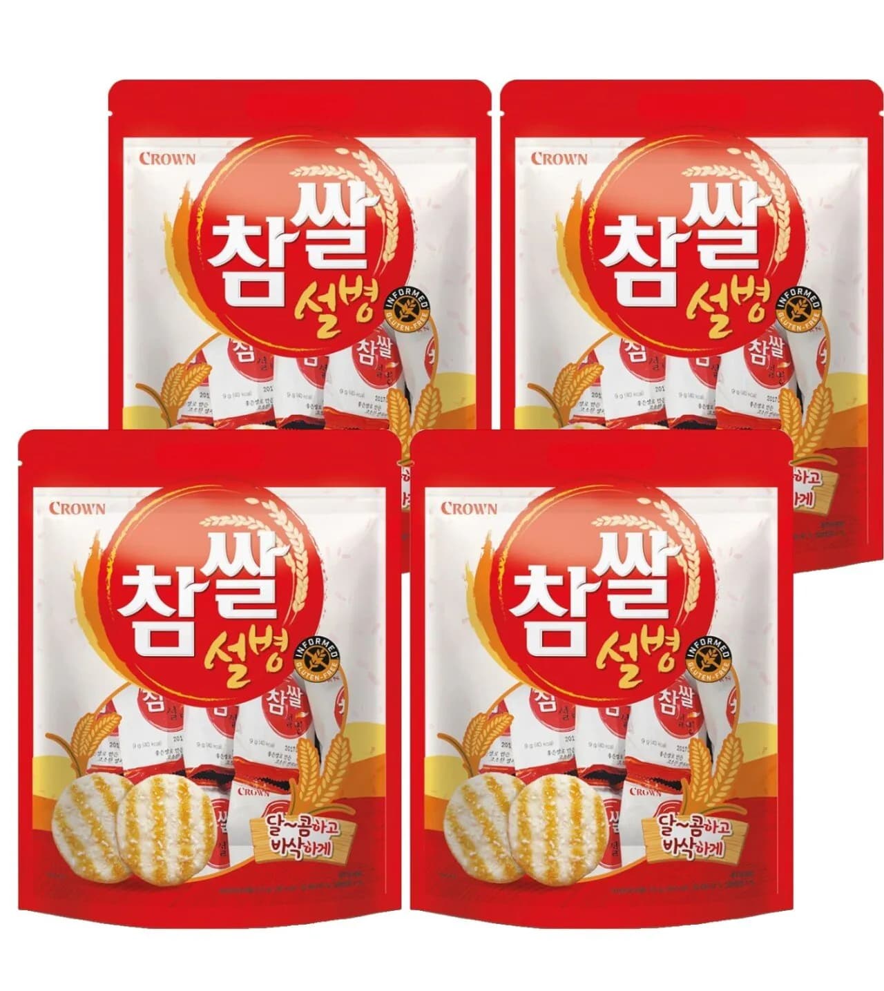 크라운 참쌀설병 270g 4개