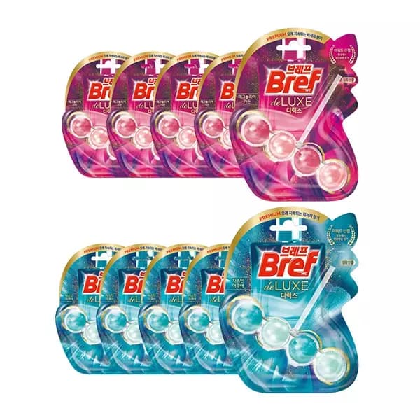 브레프 디럭스 걸이형 변기세정제 자스민 아쿠아 5개 매그놀리아 5개