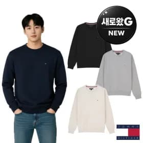 타미힐피거 기본로고 기모맨투맨 4색상