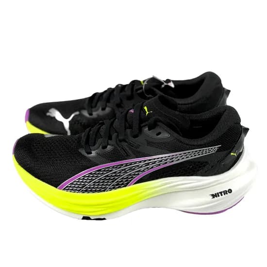 푸마 디비에이트 나이트로 3 와이드 블랙옐로우 378449-03 중장거리