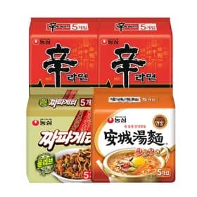 신라면 10입 안성탕면 5입 짜파게티 5입