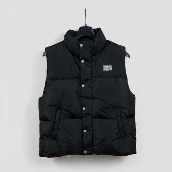 마리떼 CLASSIC LOGO DUCK DOWN VEST black