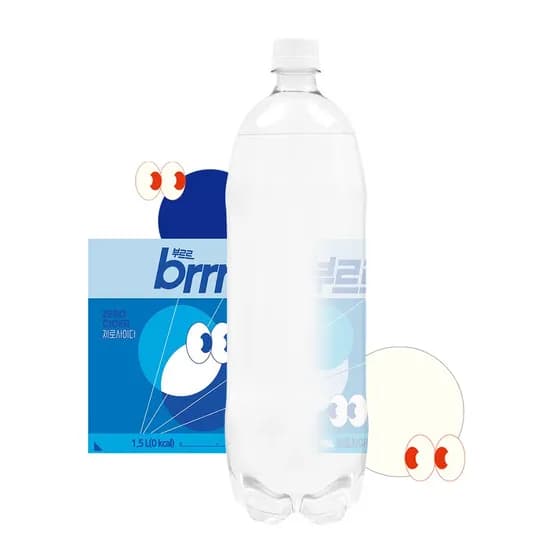 부르르 제로사이다 오리지널, 1.5L, 12개 (10,720원) (무료)