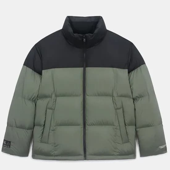 네파 코코 블럭 다운 자켓 7KF2069 헤비 아우터 숏 패딩 LEAF GREEN