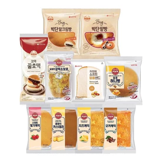 인기 기린빵 10종 20개 골라담기 (17,230원) (무료)