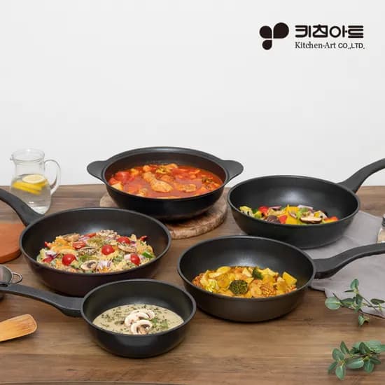 키친아트 블랙 프라이팬 궁중팬 사이즈별 골라담기 (택3) (33920원,무료배송)