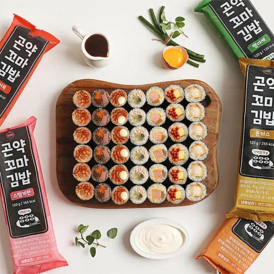 탄수화물저감특허 곤약꼬마김밥 5+5팩 / 컬리플라워 곤약현미밥 (23790원,무료배송)