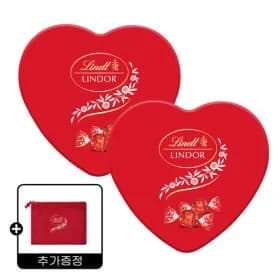 린트 초콜릿 린도볼 하트틴 8P 100g x 2개 +린도볼 파우치 증정 (14,350원/무료 배송)