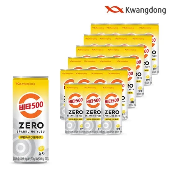 비타500 스파클링 유자 제로 250ml 24캔 (10,710원) (무료)