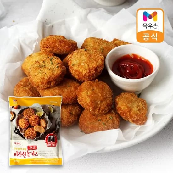 목우촌 프라임 한입 돈까스 500g 4봉 (25,350원) (무료)