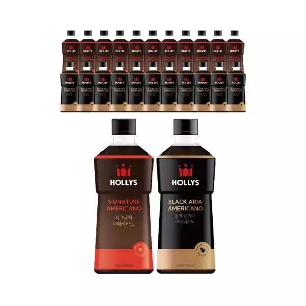 할리스 시그니처 아메리카노 550ml 12개+블랙아리아 아메리카노 550ml 12개 (총 24개) (21,300원/무료 배송)