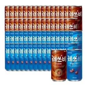 레쓰비 마일드 175mlx30캔+모카라떼 175mlx30캔 (총 60캔) (16,900원) (무배)
