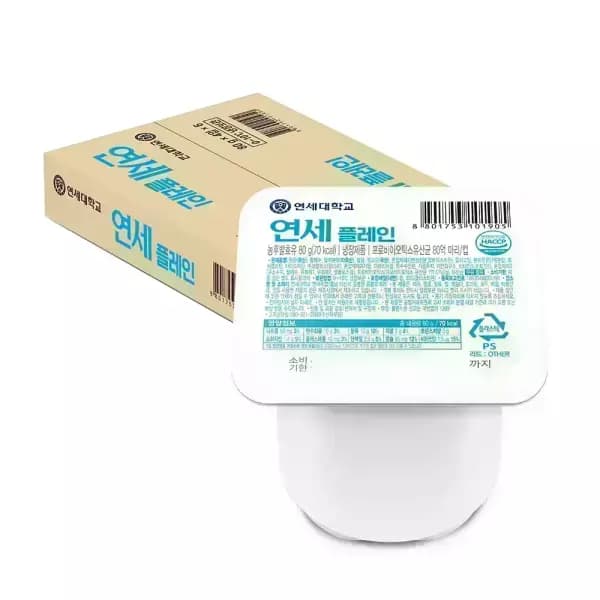 연세 요거트 플레인/ 딸기 / 복숭아 80g x 24개 (6,990원) (무배)