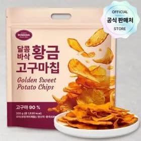 황금 고구마칩 320g 4봉지 + 약과도넛 40g 5개 (15,360원) (무료)