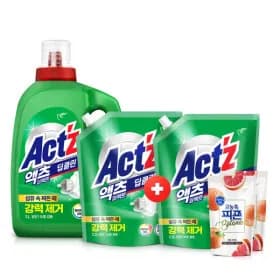 액체세제 액츠퍼펙트 3L + 2.2L X 2개 + 보타닉 200ml X 2개 (16,920원/무료 배송)