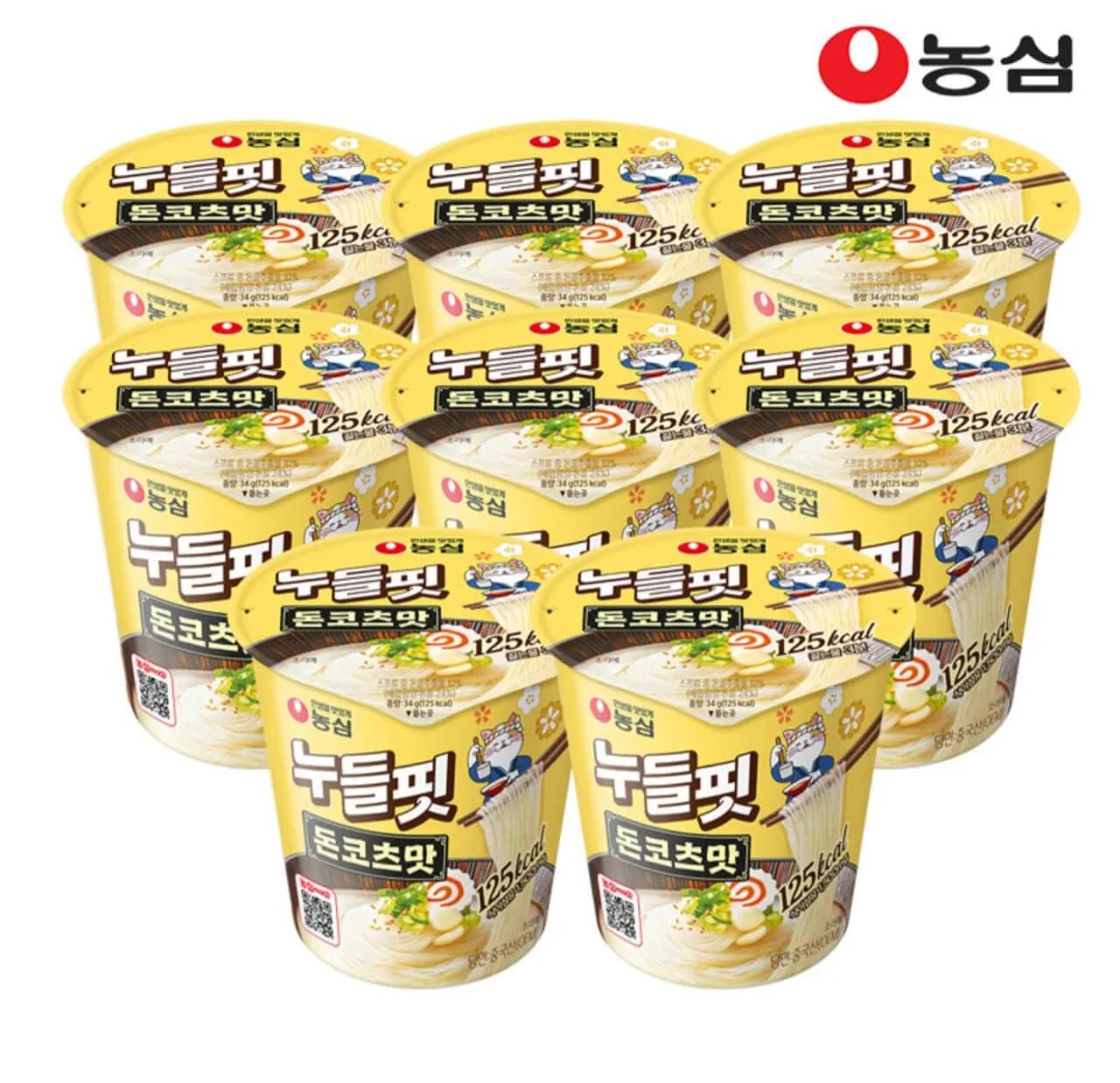 농심 누들핏 돈코츠맛 8개