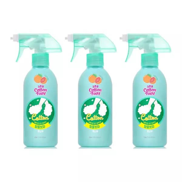 온더바디 발을씻자 코튼풋샴푸 자몽 385ml 3개